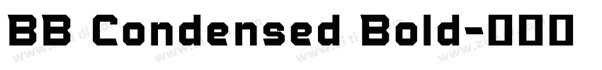 BB Condensed Bold字体转换